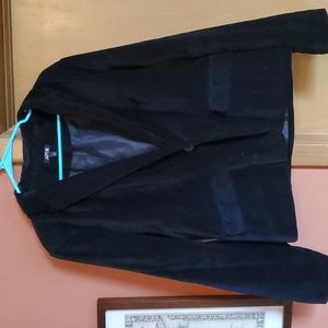 Black Women's Velvet Blazer. Size 16.